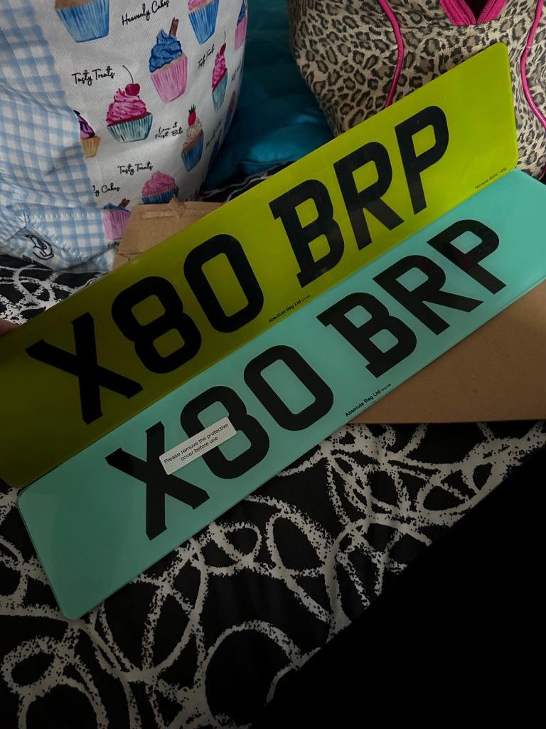 Private number plate 