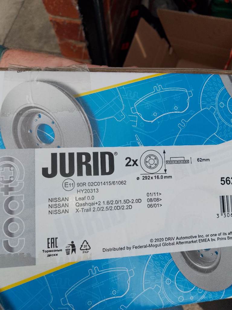 Vented back brake discs 
