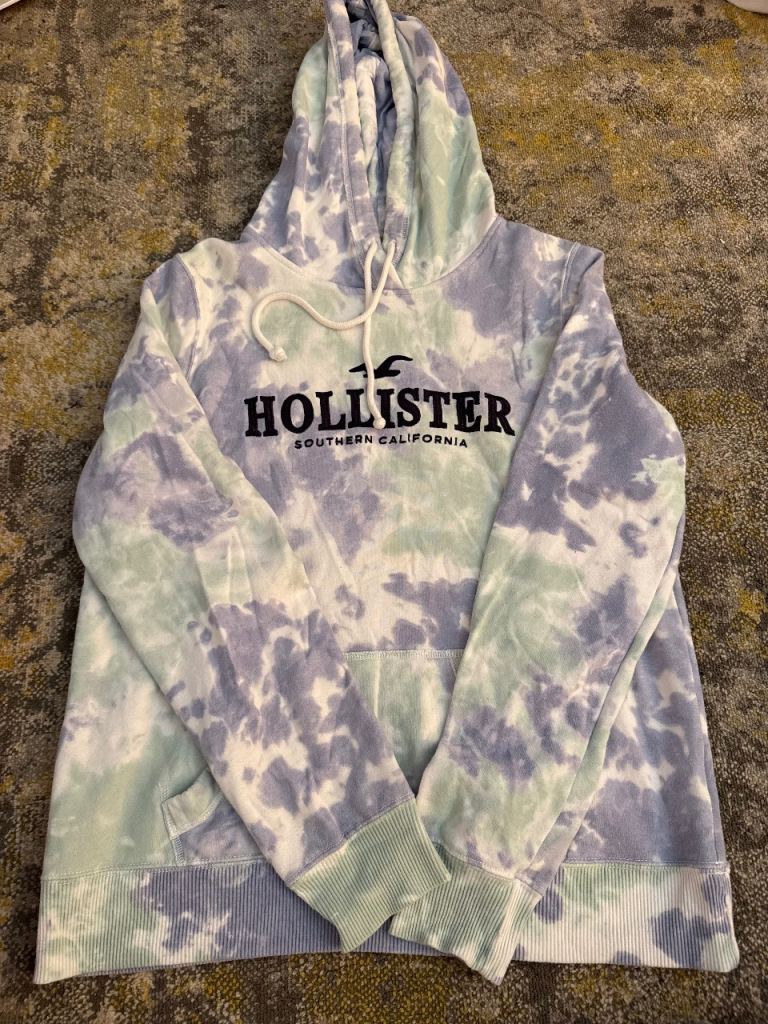 Hollister Tie-Dye Hoodie - Size M, Good/Fair Condition