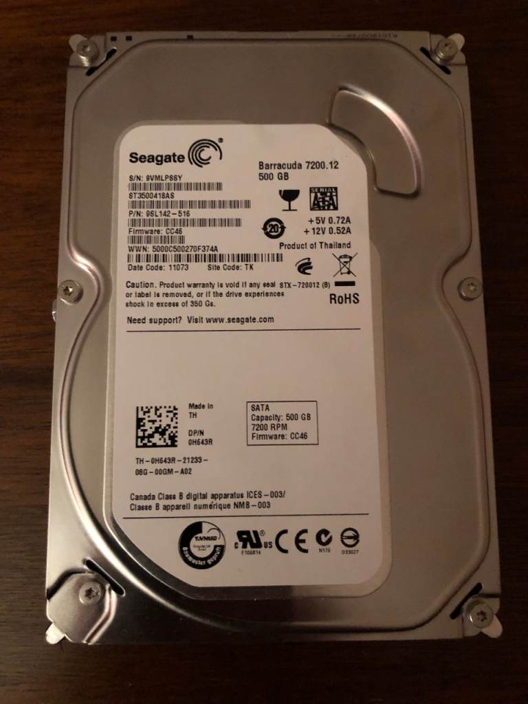Seagate 500GB Desktop Hard Drive