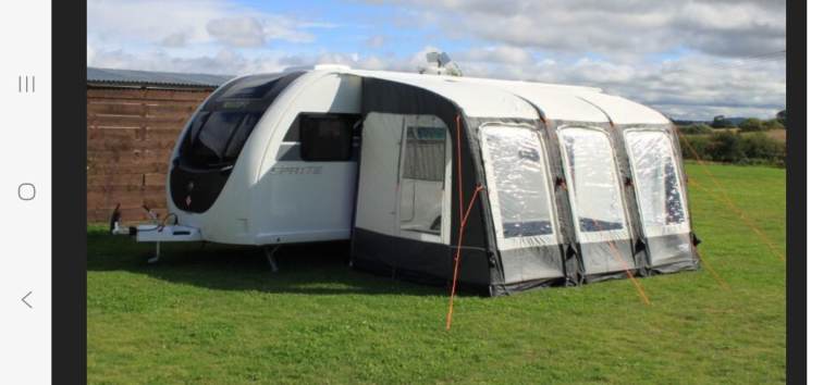 Camptech Starline 390 caravan air awning  as new with extras