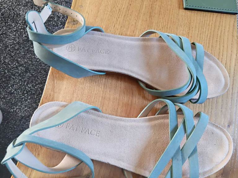 FatFace green Flat Sandals - Size 40,  