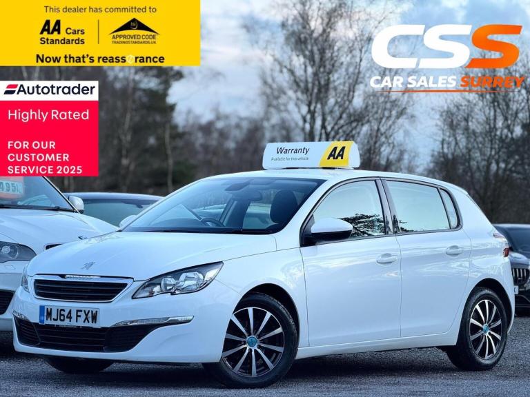 PEUGEOT 308 1.2 e-THP PureTech Active Euro 6 (s/s) 5dr 2014