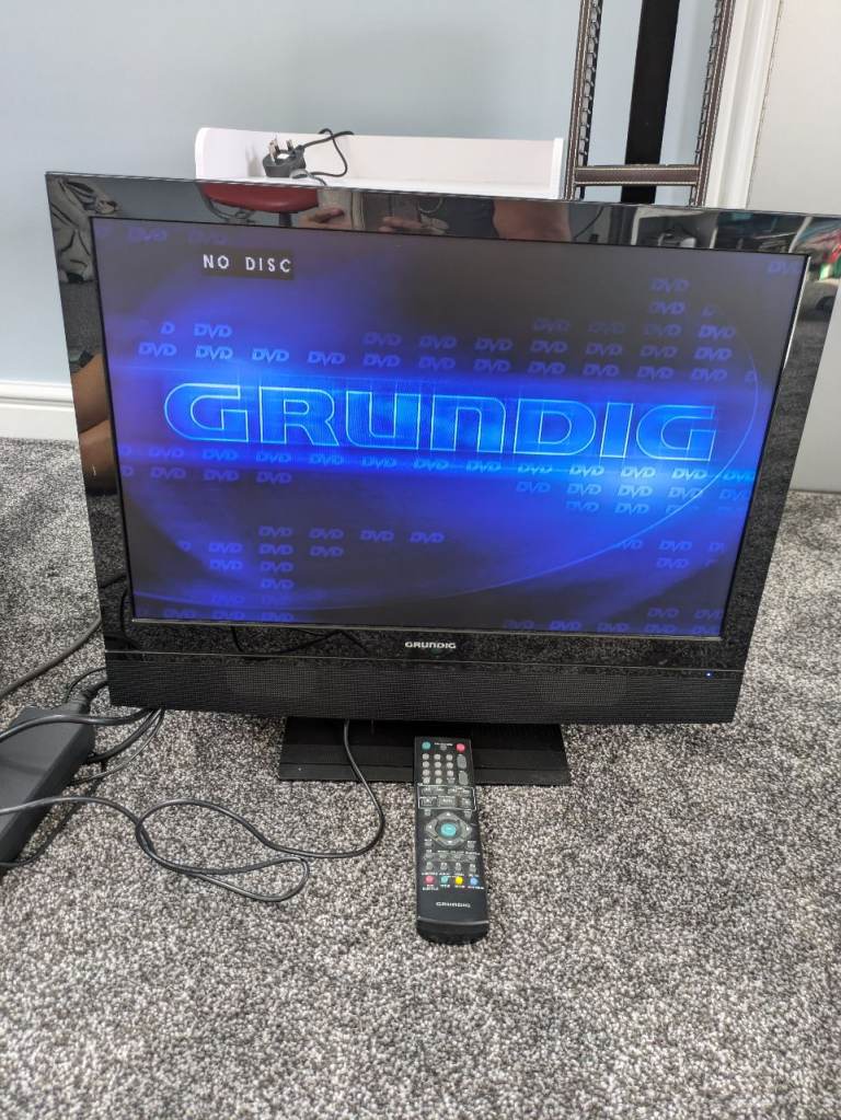Grundig TV with Built-in DVD Player and Remote