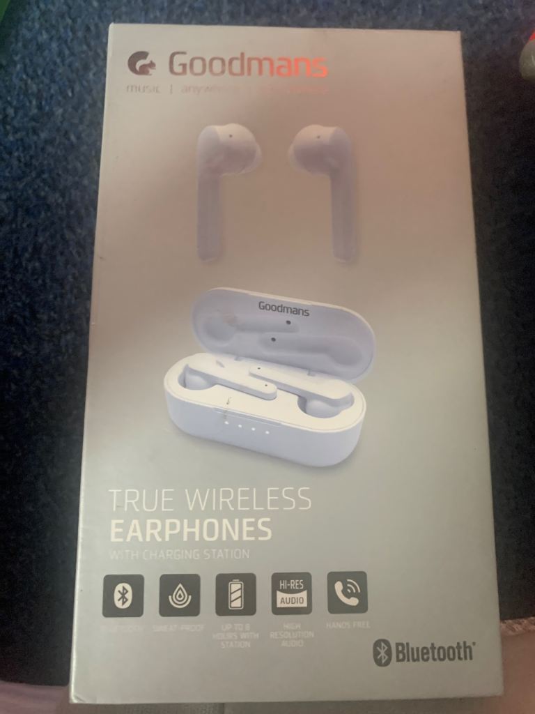 Goodmans True Wireless Earphones with Charging Station - New