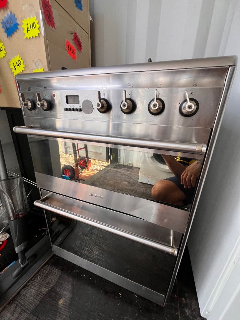 Smeg Stainless Steel Range Cooker with Double Oven