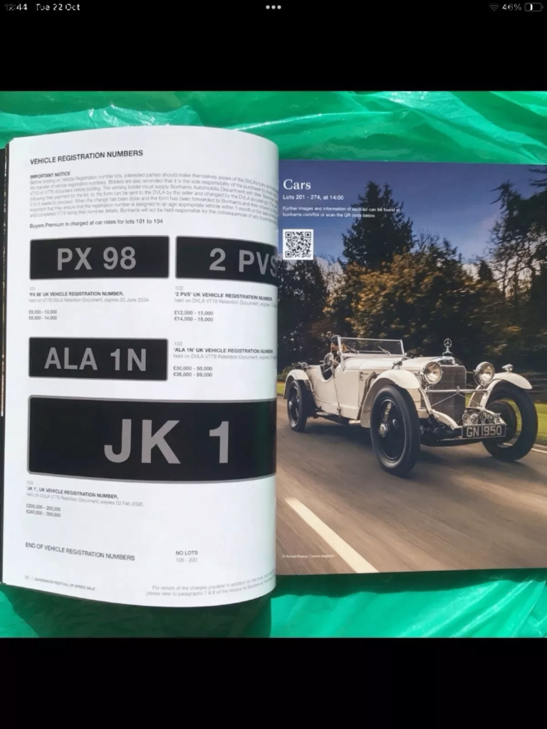 FESTIVAL OF SPEED BONHAMS AUCTION 2024