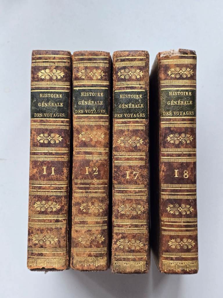 £50/Each 1822 Antique Georgian French Travel Books-Tibet, Siberia,Canada, Antilles -204 Y/O  