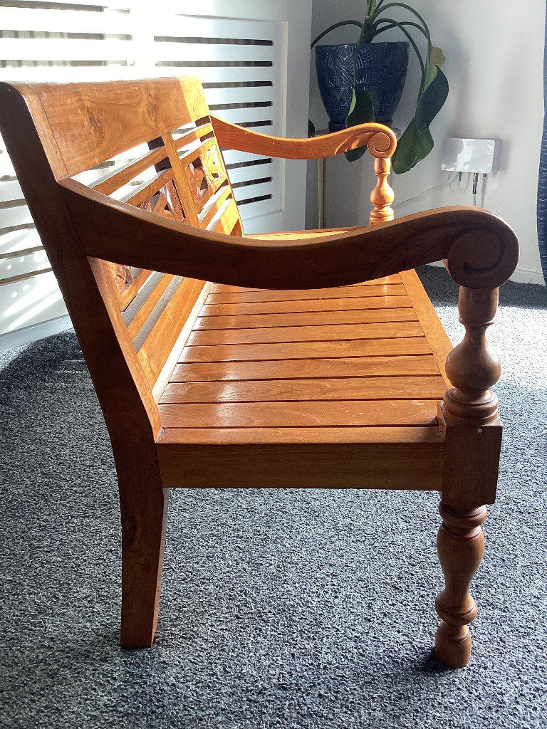SOLID TEAK CHILDREN'S BENCH, NOW ONLY £55