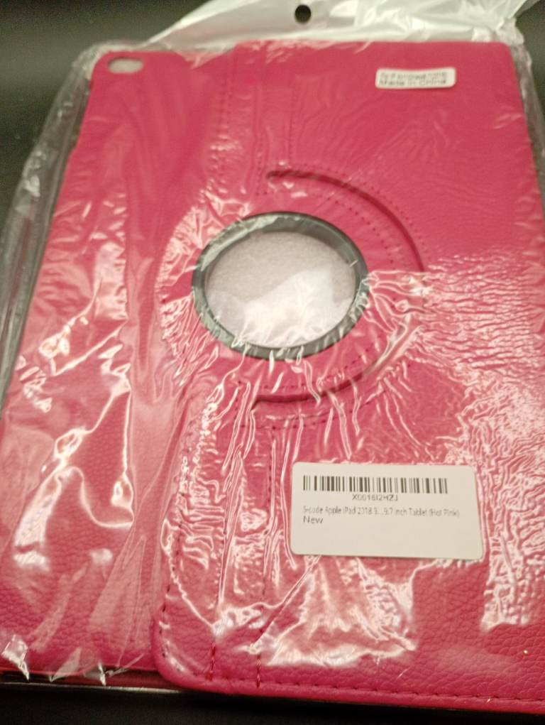 Apple iPad folio protective case (hot pink) for tablets 9.7 inch inc Air 1&2 