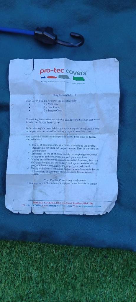 PRO-TEC front caravan cover 