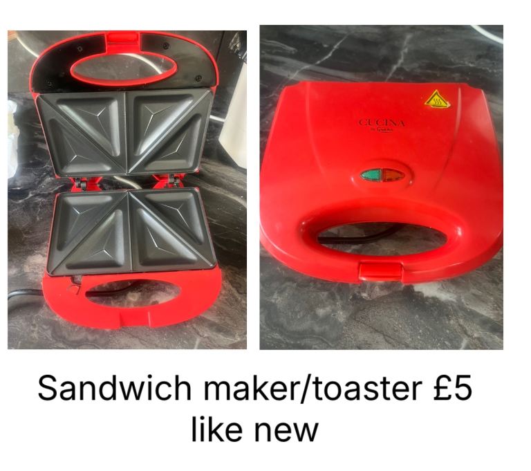 Sandwich maker/toaster £5 like new