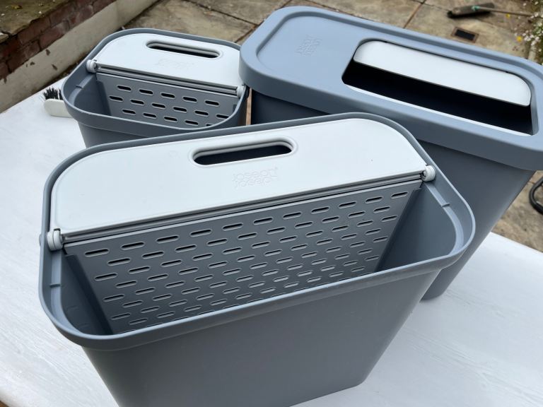 Plastic storage boxes
