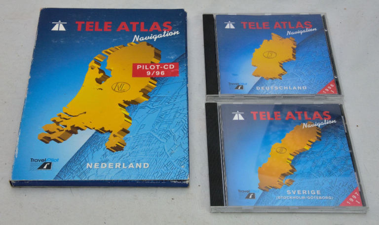 TeleAtlas navigation map CDs (Germany, Nederland, Sweden) for Blaupunkt non-DX car sat. nav.