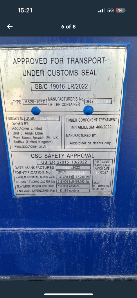 SELF STORAGE DUNMOW AREA… FIRST MONTH FREE!!!