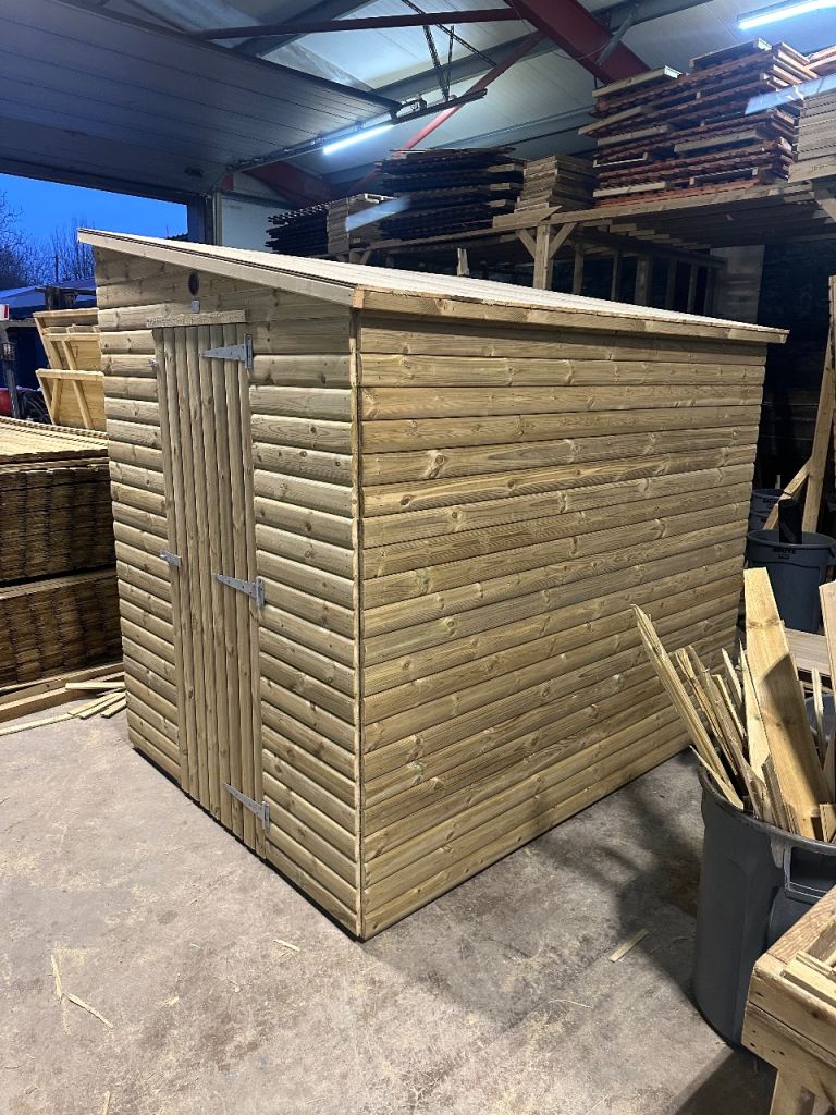 8x6 Lean to pent ,loglap