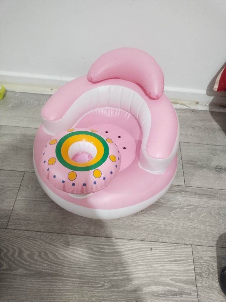 Pink Inflatable Baby Sit-Up Support Seat – Good Condition