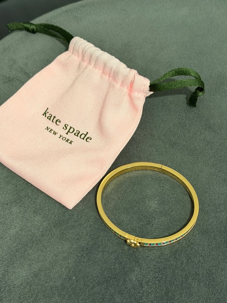 Kate Spade Gold Bangle Bracelet with Pouch