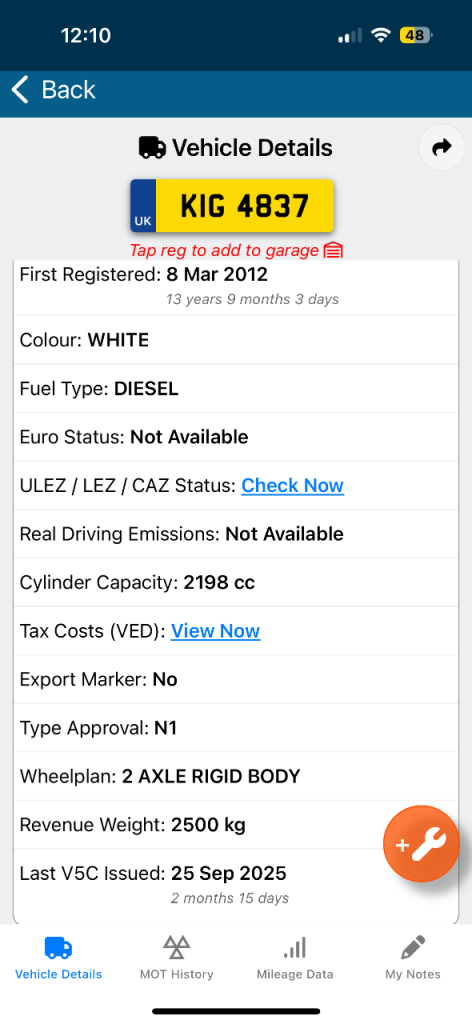 Ford, TRANSIT, Panel Van, 2012, Manual, 2198 (cc)