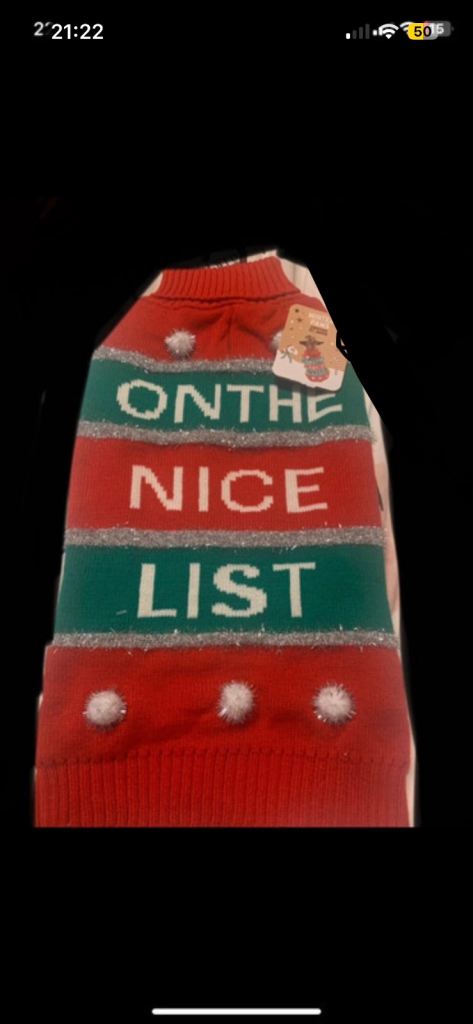 NEW WITH TAGS SIZE MEDIUM DOGS CHRISTMAS JUMPER