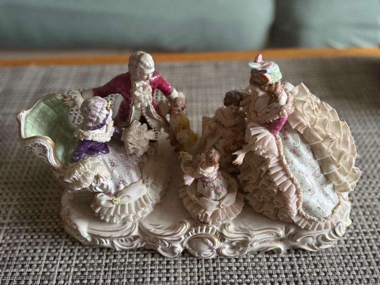 Vintage Irish Dresden Lace “Grandmother’s Birthday