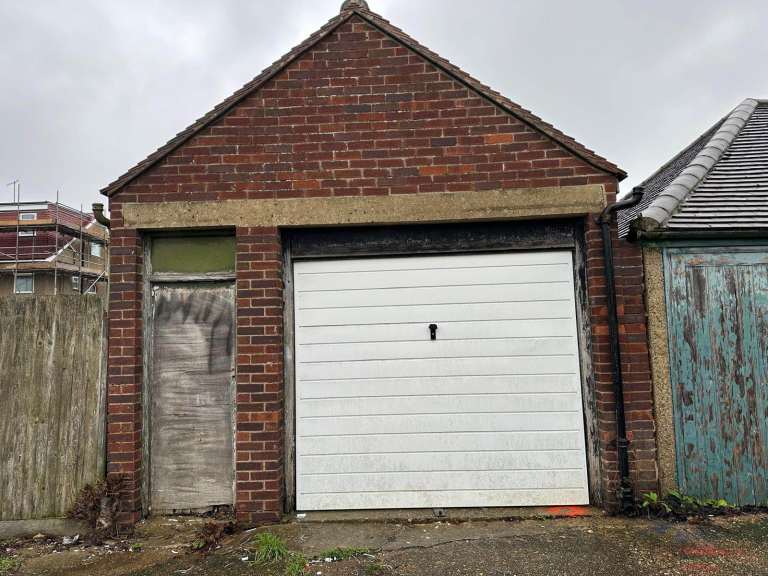 Large Private garage for storage or car Private metal gate. North Harrow