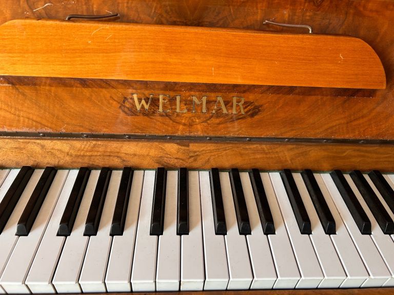 Upright Piano & storage stool