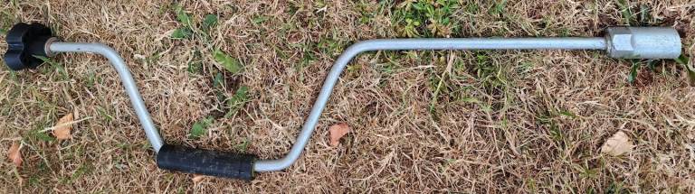 Caravan corner leg steady winder