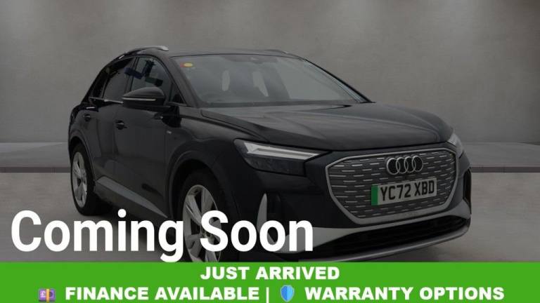 2022 Audi Q4 e-tron 40 S line SUV 5dr Electric Auto 82kWh (204 ps) ESTATE ELECTRIC Automatic