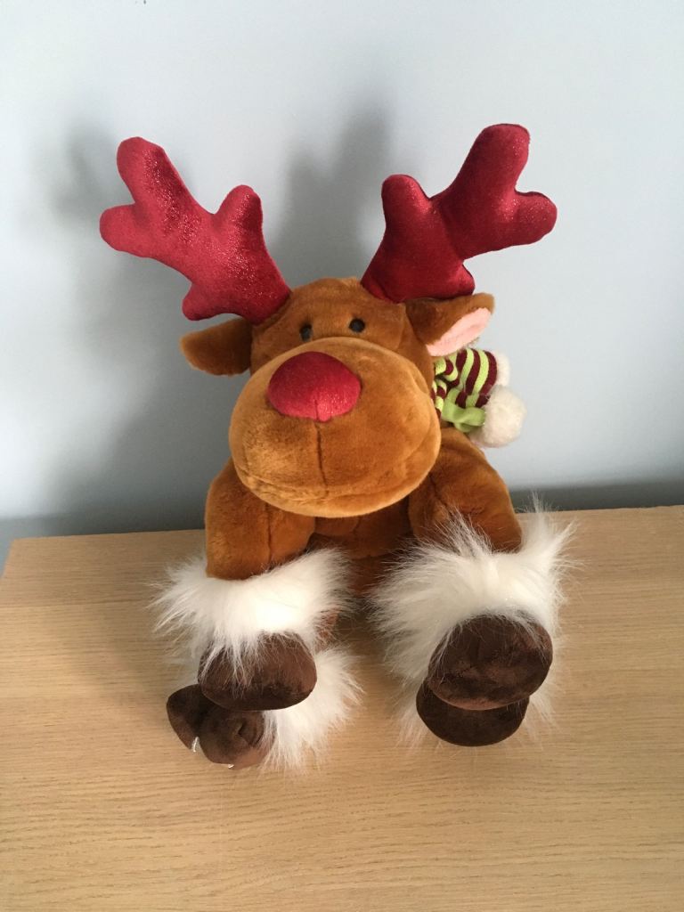 Tesco Vintage 2005 Randolph Christmas Reindeer Soft Plush Toy
