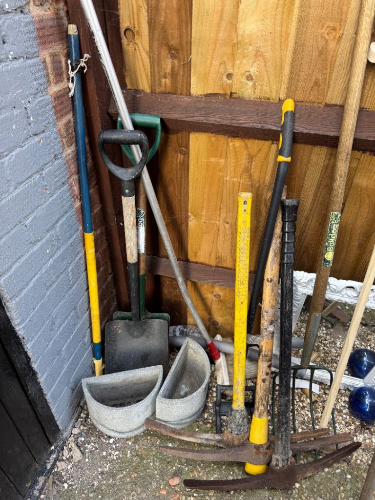 Assortment of garden tools