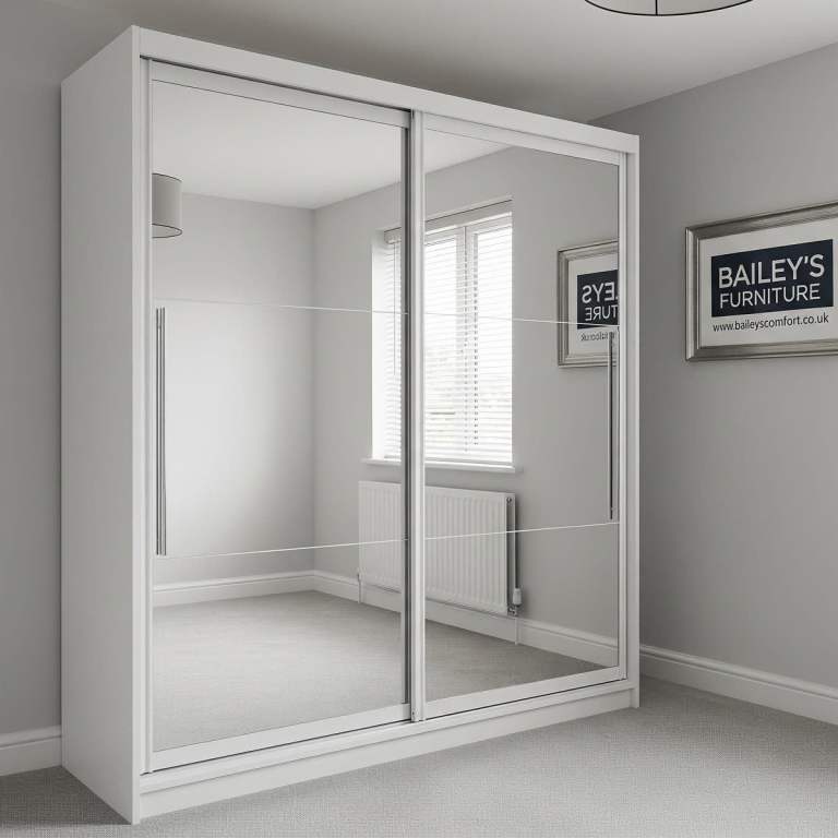 SPECIAL OFFER - BRAND NEW 2 3 DOOR GERMAN SLIDING TWO THREE DOOR WARDROBE WITH MIRRORS