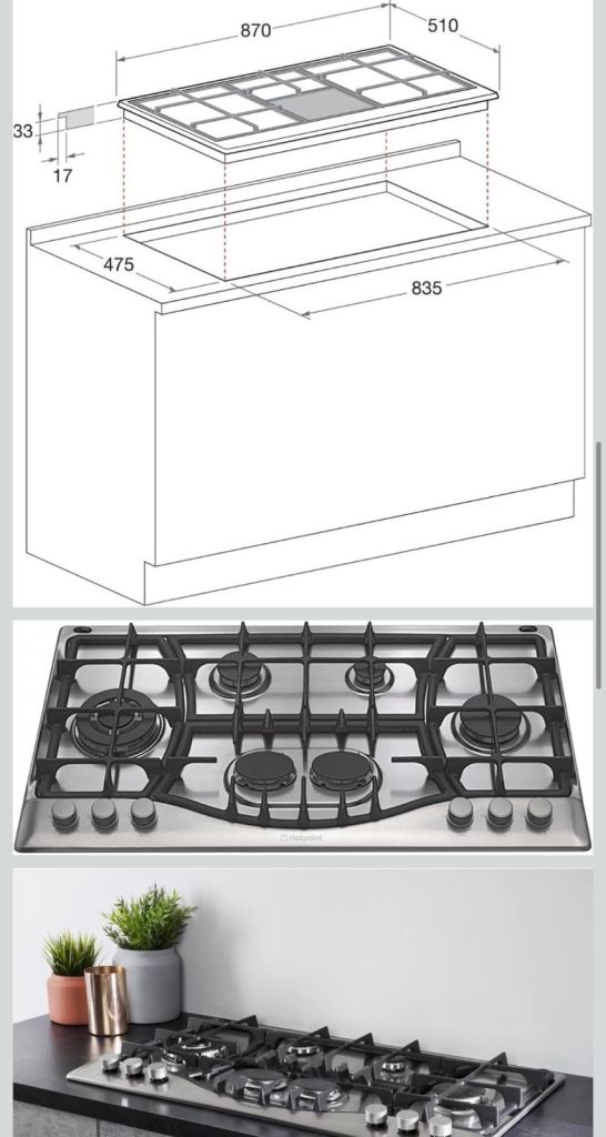 Brand New 6 Burner Gas Hob – Unused & Boxed