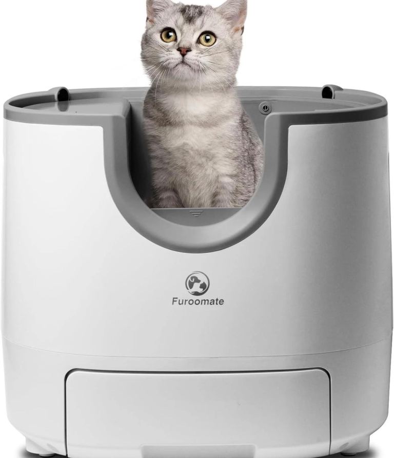Self cleaning cat litter box