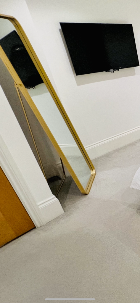Gold Long Standing Mirror 