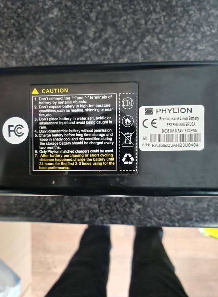 Wanted Carrera 36v 8.7Ah E-Bike Battery 