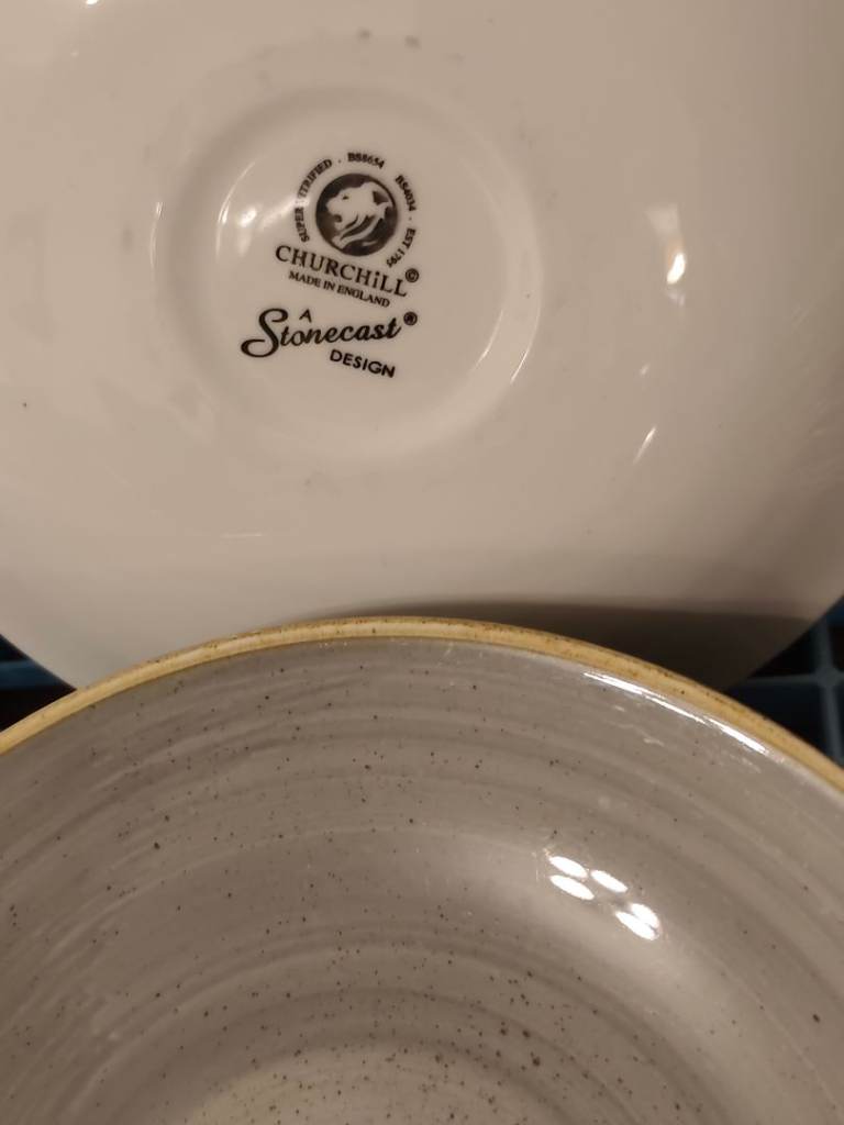 Churchill Stonecast crockery + barista equipment and dishwasher racks