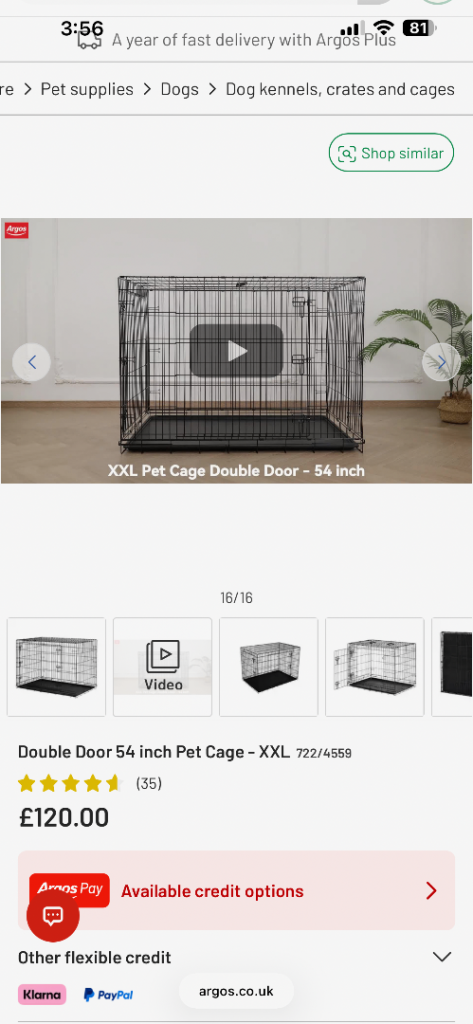 Xxl dog cage