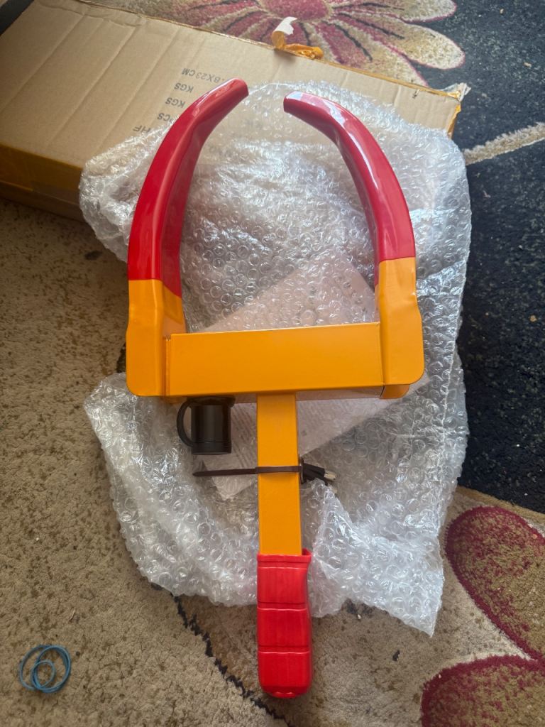 Car van caravan wheel clamp 