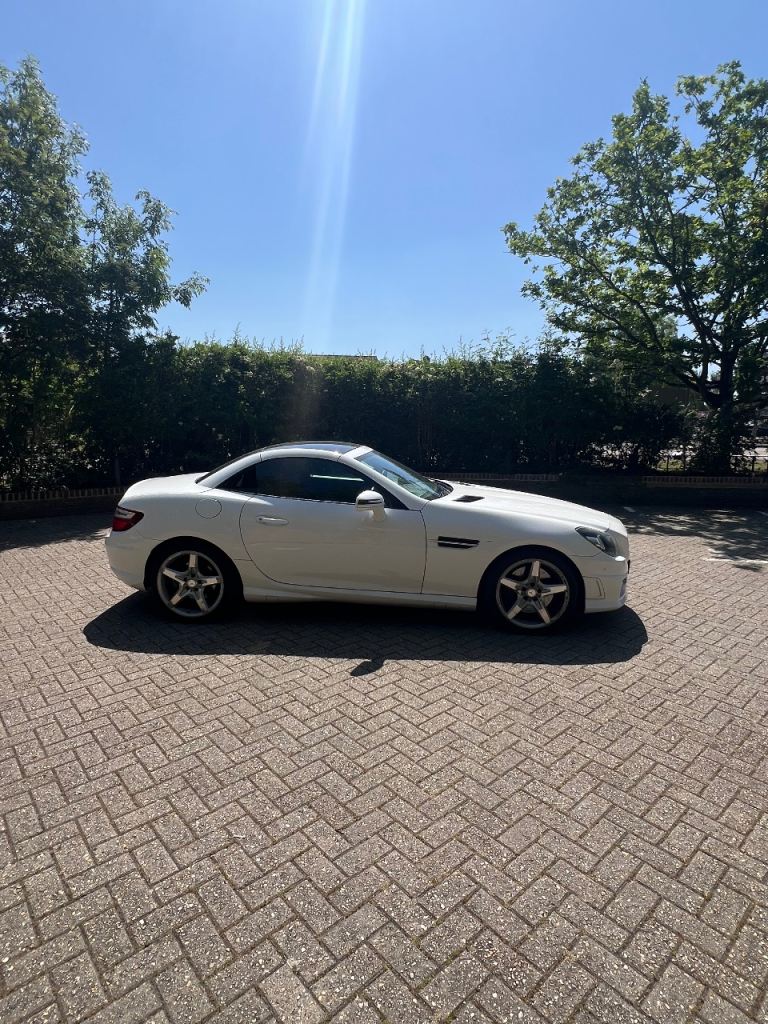 White AMG Mercedes-Benz, SLK, Convertible, 2014 Automatic 