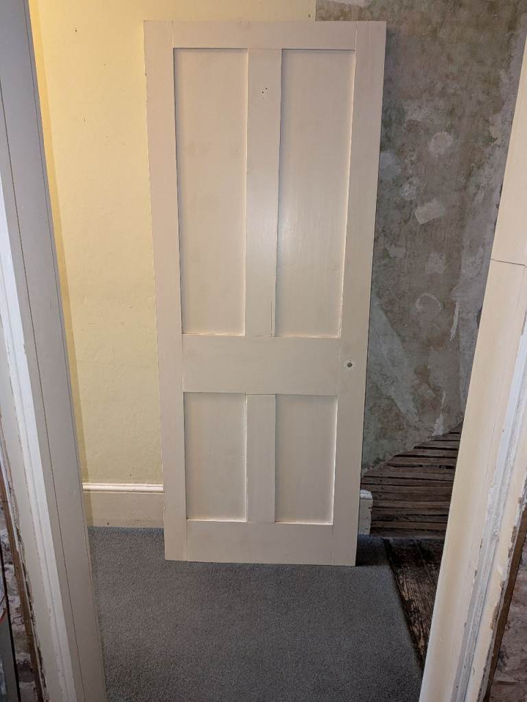 Original Georgian / Victorian 4 Panel Pine Door