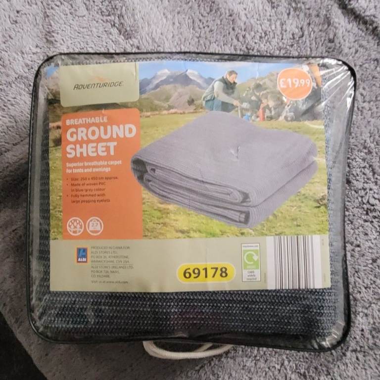 Adventuridge Breathable Ground Sheet – New, Grey