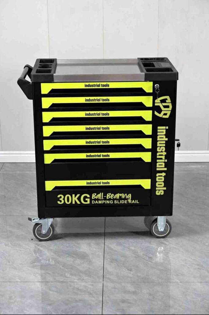 7 Drawer Professional Toolbox Chest full with tools