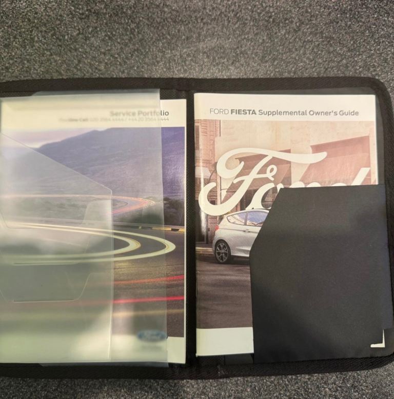 Ford Fiesta supplemental owners guide with case 2018 onwards