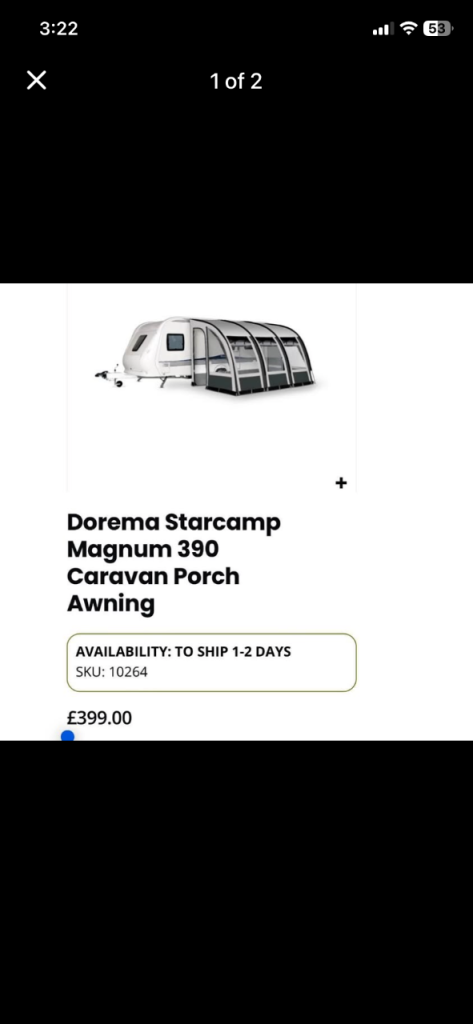 Caravan awning 