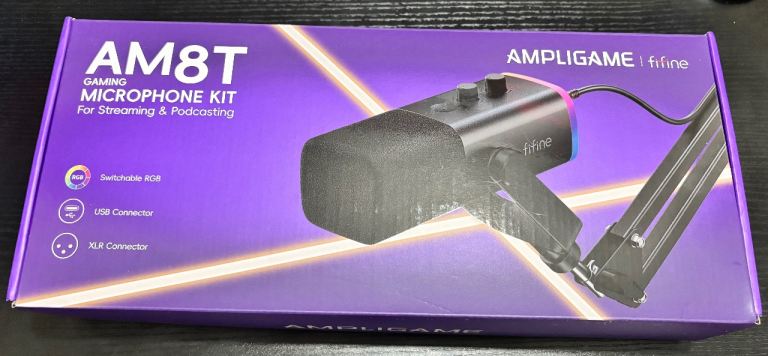 Fifine AM8T Microphone Kit (XLR and USB) and Fifine SC3 Audio Mixer