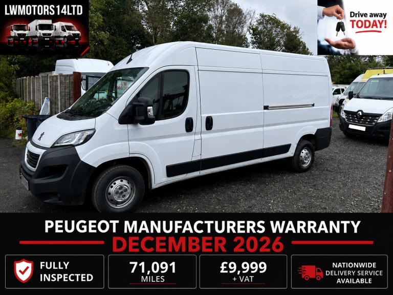 PEUGEOT BOXER 2.2 HDI 140 L3H2 LWB PROFESSIONAL PREMIUM+ 2023 73 REG