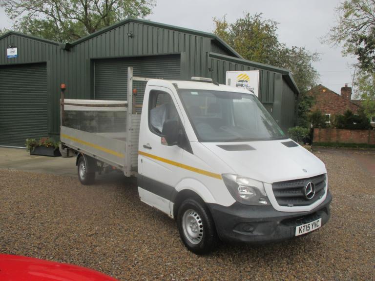 2015 Mercedes-Benz Sprinter 3.5t CDI 313 DROPSIDE FLATBED WITH TAIL LIFT. NO VAT Dropside Diesel ...