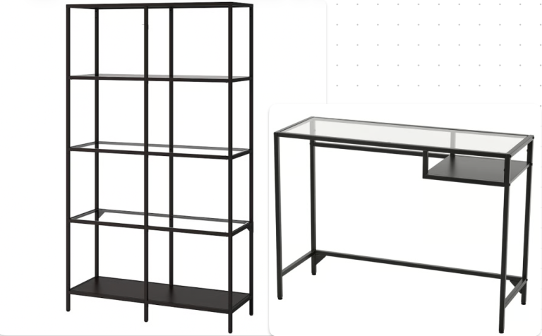 NEED TO PICKUP SOON! IKEA VITTSJÖ laptop table and Shelves - Only used for a year, perfect condition