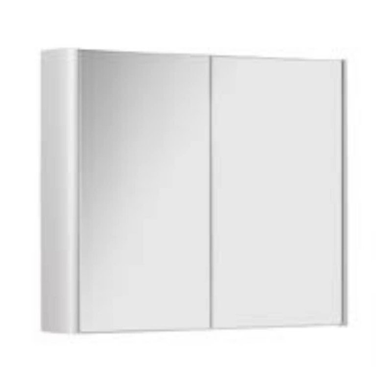 New Options White Cabinet Mirror 800mm RRP £226 Our Price £90